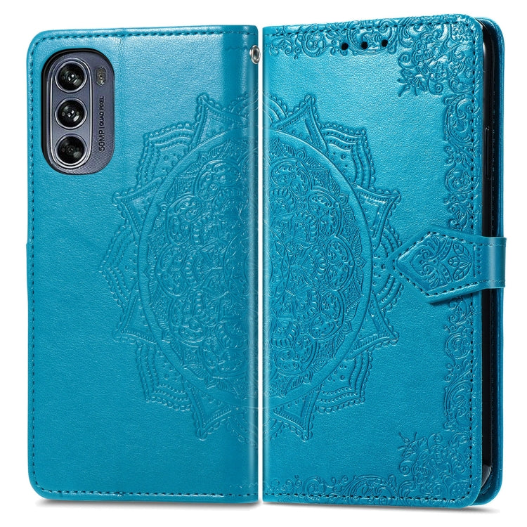 For Motorola Moto G42 Mandala Flower Embossed Leather Phone Case
