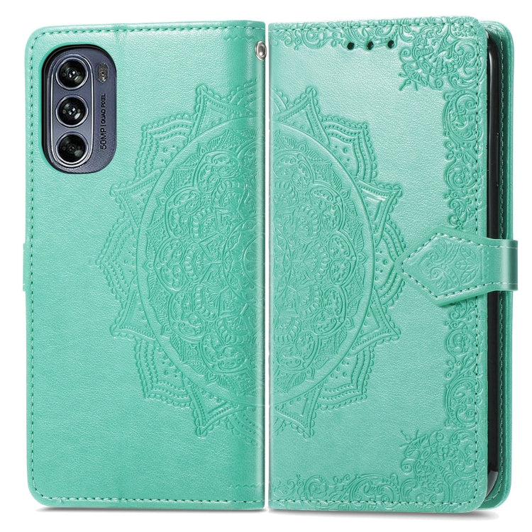 For Motorola Moto G42 Mandala Flower Embossed Leather Phone Case