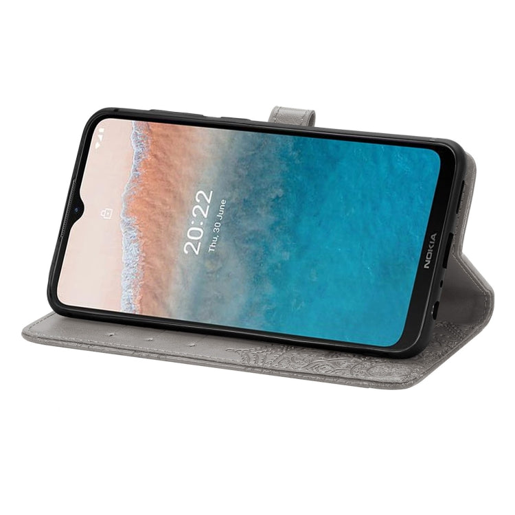 For Nokia C21 Plus Mandala Flower Embossed Leather Phone Case