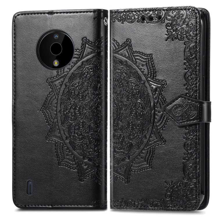 For Nokia C200 Mandala Flower Embossed Leather Phone Case