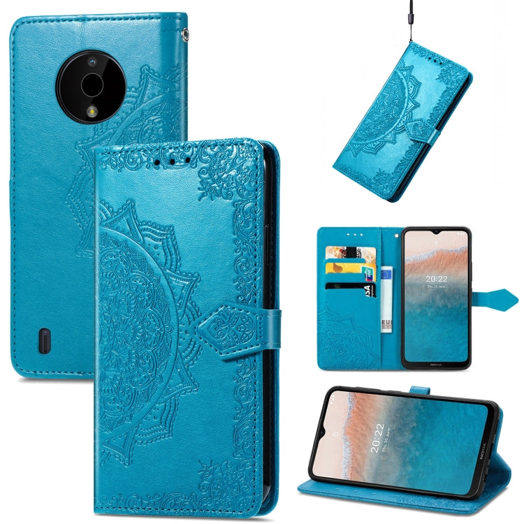 For Nokia C200 Mandala Flower Embossed Leather Phone Case