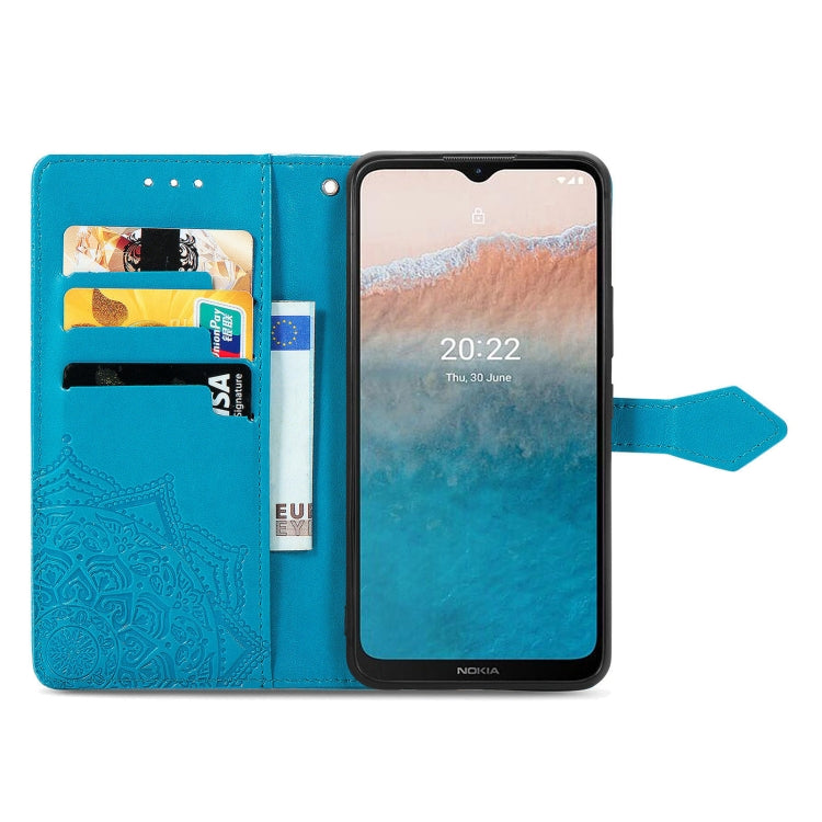 For Nokia C200 Mandala Flower Embossed Leather Phone Case