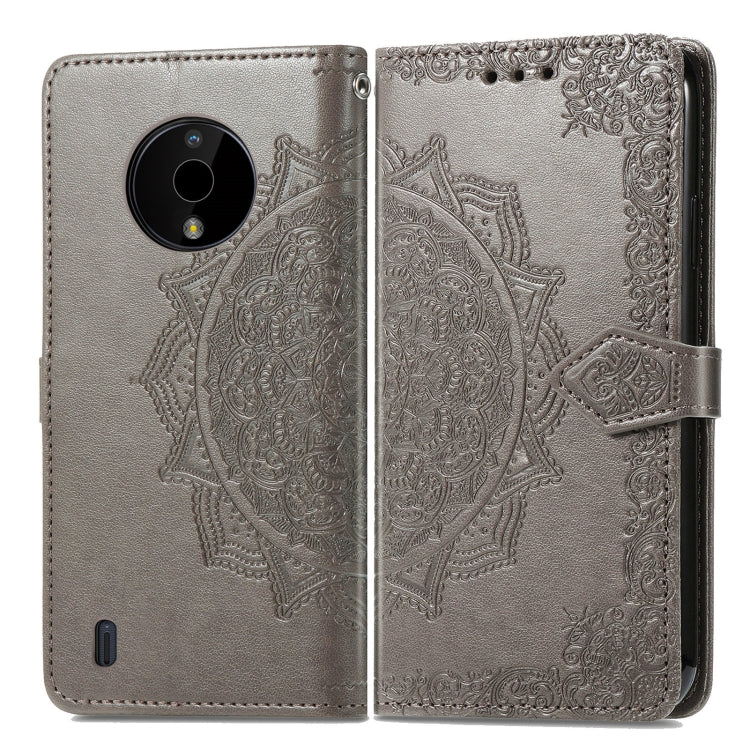 For Nokia C200 Mandala Flower Embossed Leather Phone Case