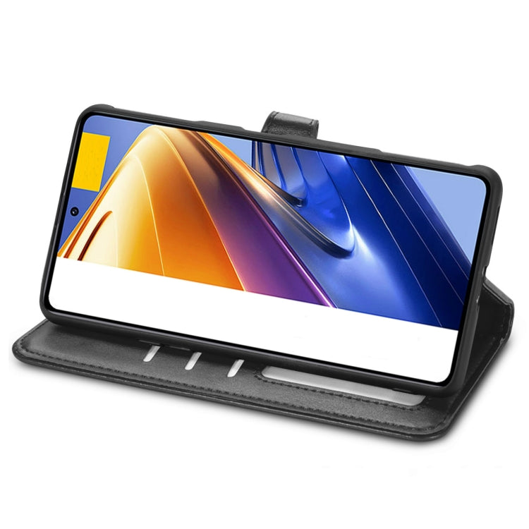 For Xiaomi Redmi K50 Gaming / Poco F4 GT Solid Color Buckle Leather Phone Case