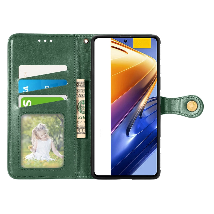 For Xiaomi Redmi K50 Gaming / Poco F4 GT Solid Color Buckle Leather Phone Case