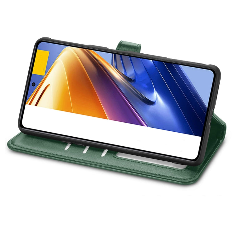 For Xiaomi Redmi K50 Gaming / Poco F4 GT Solid Color Buckle Leather Phone Case