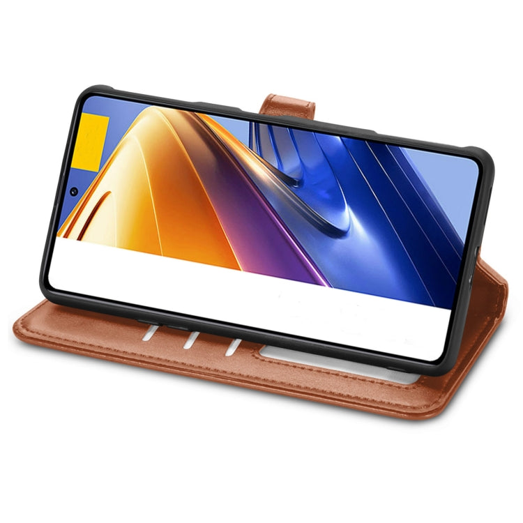 For Xiaomi Redmi K50 Gaming / Poco F4 GT Solid Color Buckle Leather Phone Case