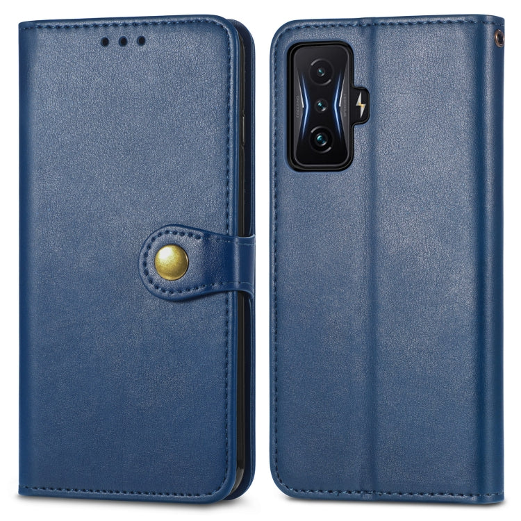 For Xiaomi Redmi K50 Gaming / Poco F4 GT Solid Color Buckle Leather Phone Case