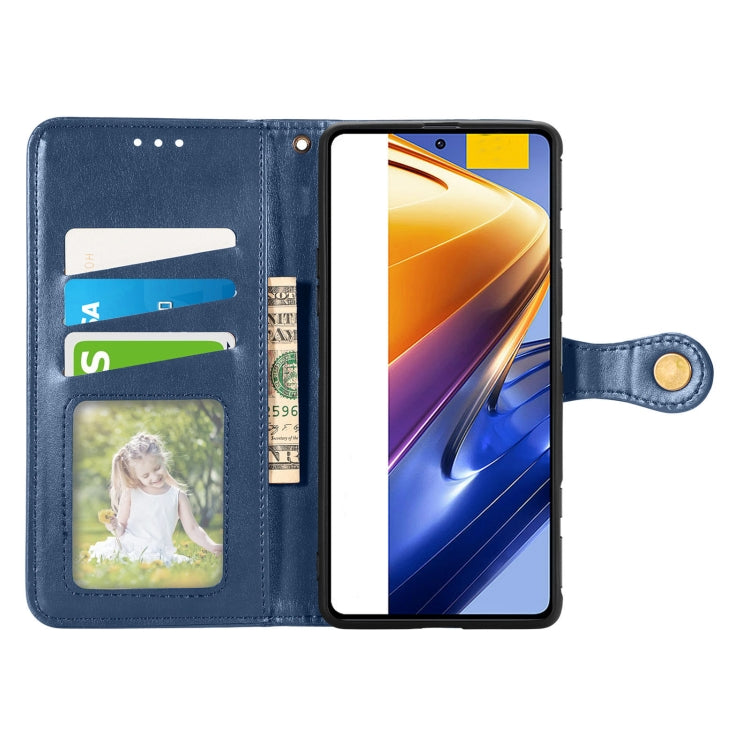 For Xiaomi Redmi K50 Gaming / Poco F4 GT Solid Color Buckle Leather Phone Case