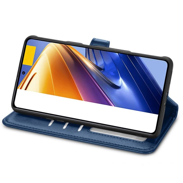 For Xiaomi Redmi K50 Gaming / Poco F4 GT Solid Color Buckle Leather Phone Case