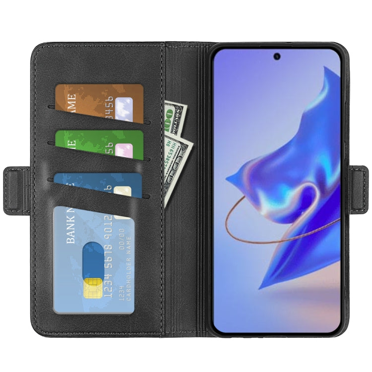 For ZTE V40 Pro Dual-side Magnetic Buckle Flip Leather Phone Case