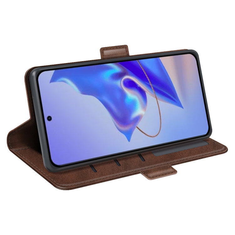 For ZTE V40 Pro Dual-side Magnetic Buckle Flip Leather Phone Case