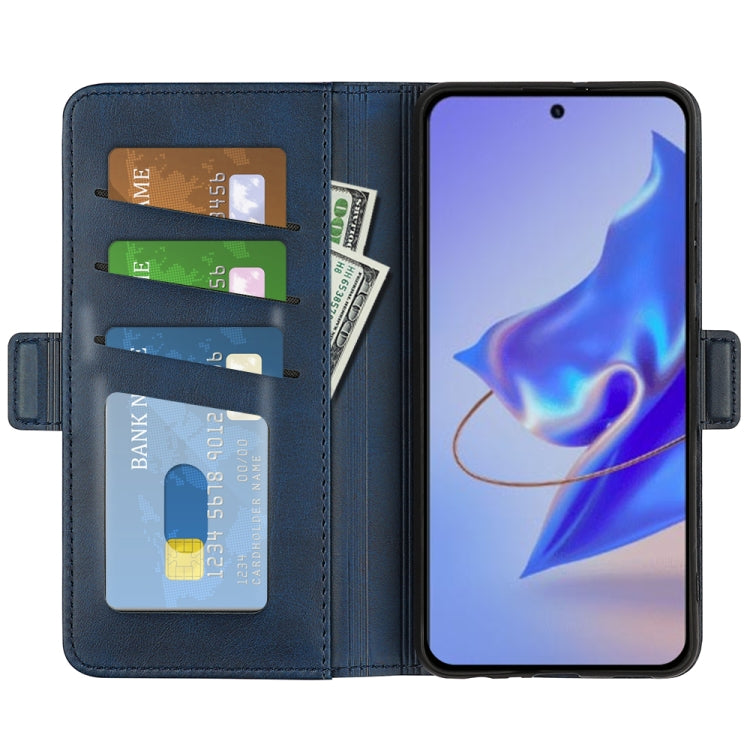 For ZTE V40 Pro Dual-side Magnetic Buckle Flip Leather Phone Case