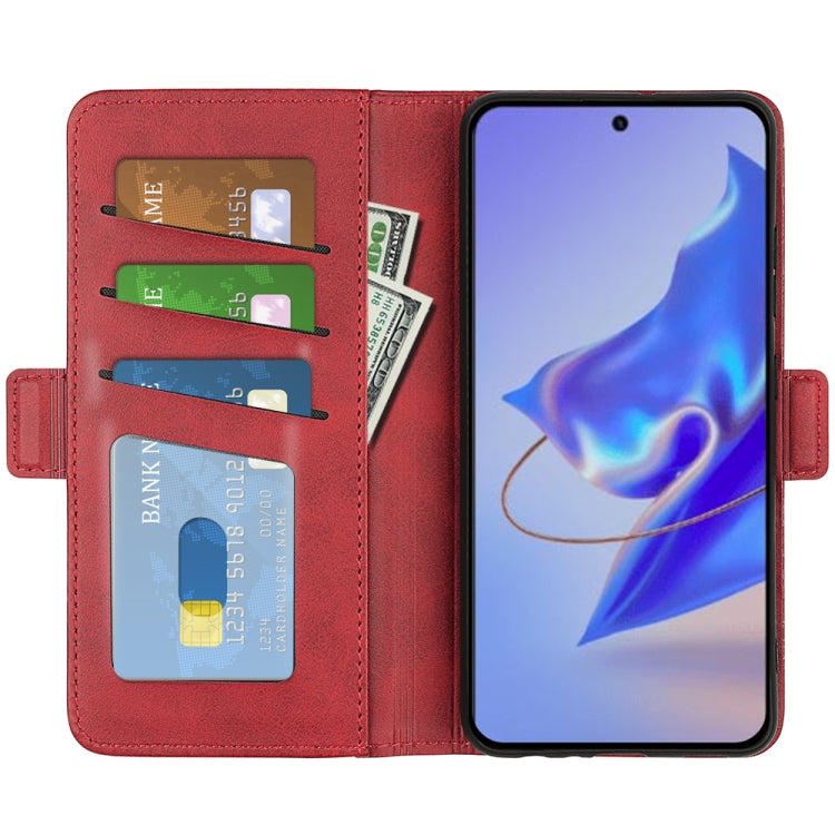 For ZTE V40 Pro Dual-side Magnetic Buckle Flip Leather Phone Case