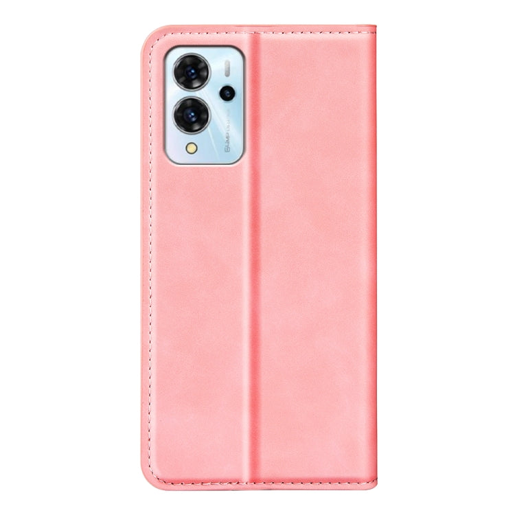 For ZTE Blade V40 Pro Retro-skin Magnetic Suction Leather Phone Case