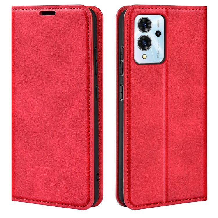 For ZTE Blade V40 Pro Retro-skin Magnetic Suction Leather Phone Case