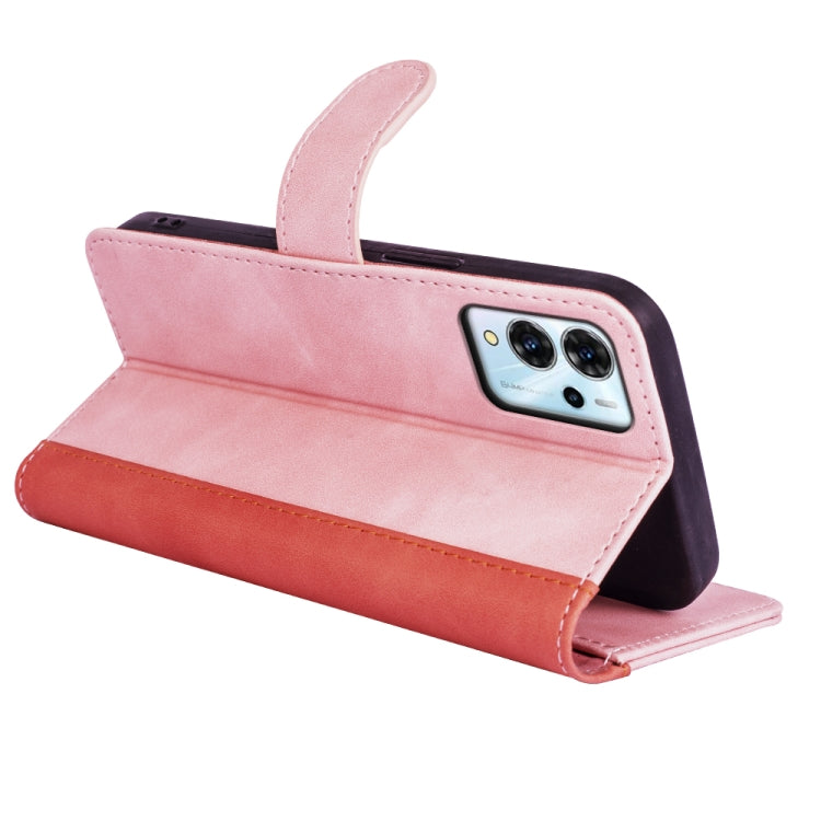 For ZTE Blade V40 Pro Stitching Horizontal Flip Leather Phone Case