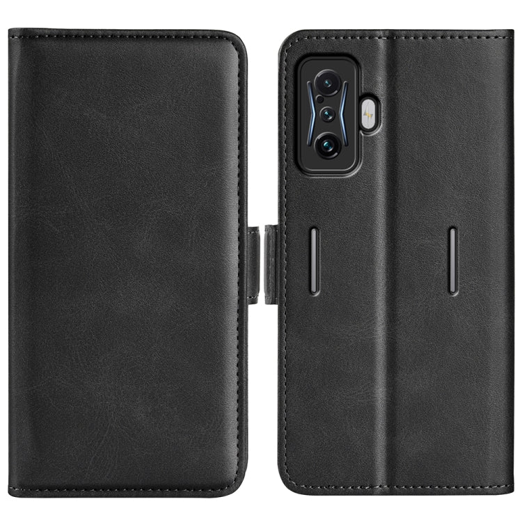 For Xiaomi Poco F4 GT Dual-side Magnetic Buckle Flip Leather Phone Case