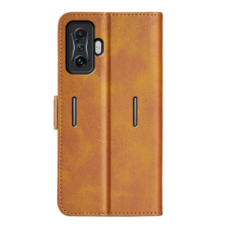 For Xiaomi Poco F4 GT Dual-side Magnetic Buckle Flip Leather Phone Case