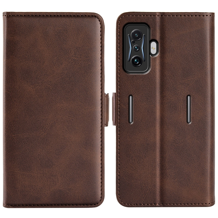 For Xiaomi Poco F4 GT Dual-side Magnetic Buckle Flip Leather Phone Case