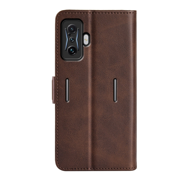 For Xiaomi Poco F4 GT Dual-side Magnetic Buckle Flip Leather Phone Case