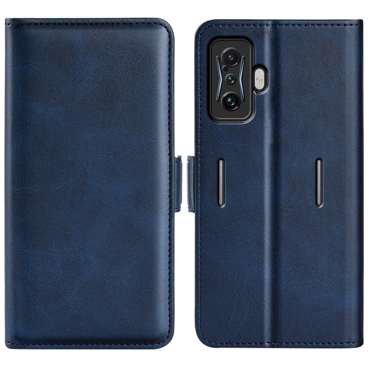 For Xiaomi Poco F4 GT Dual-side Magnetic Buckle Flip Leather Phone Case
