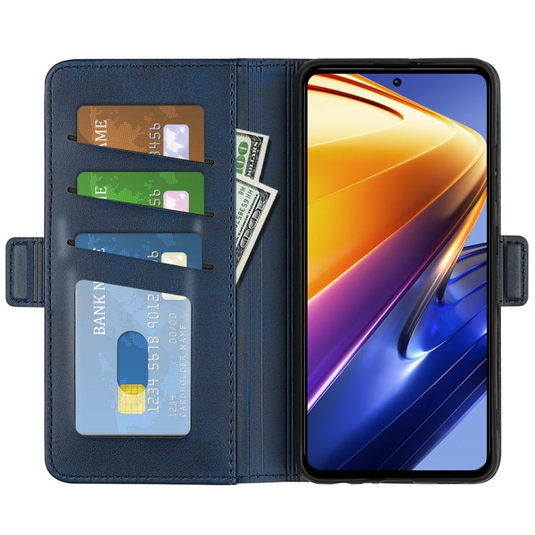 For Xiaomi Poco F4 GT Dual-side Magnetic Buckle Flip Leather Phone Case