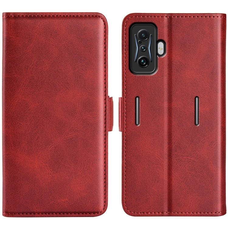 For Xiaomi Poco F4 GT Dual-side Magnetic Buckle Flip Leather Phone Case