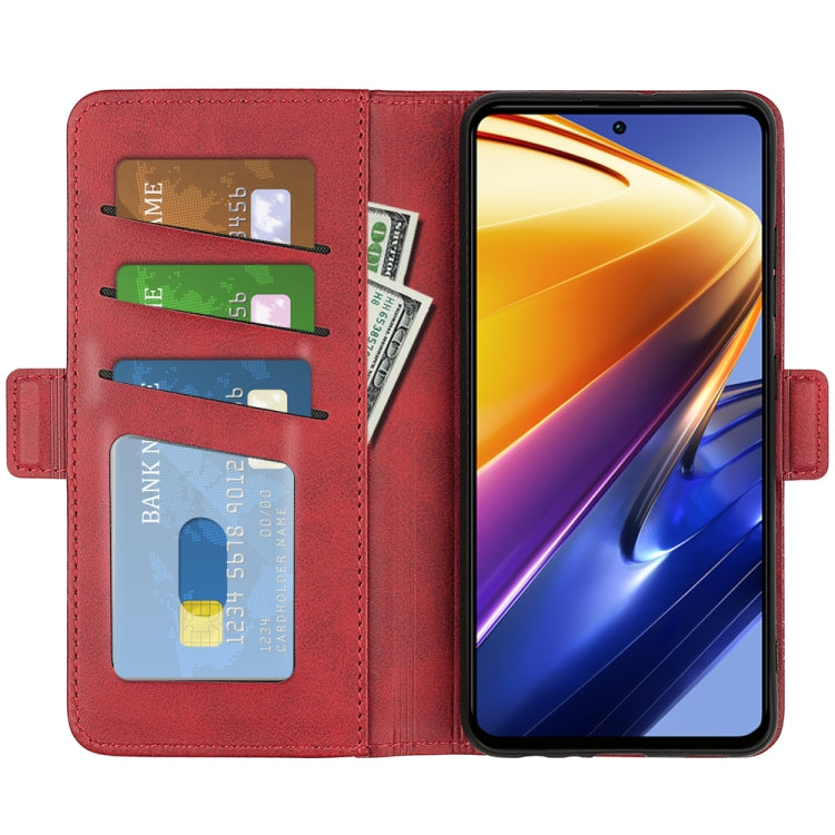 For Xiaomi Poco F4 GT Dual-side Magnetic Buckle Flip Leather Phone Case