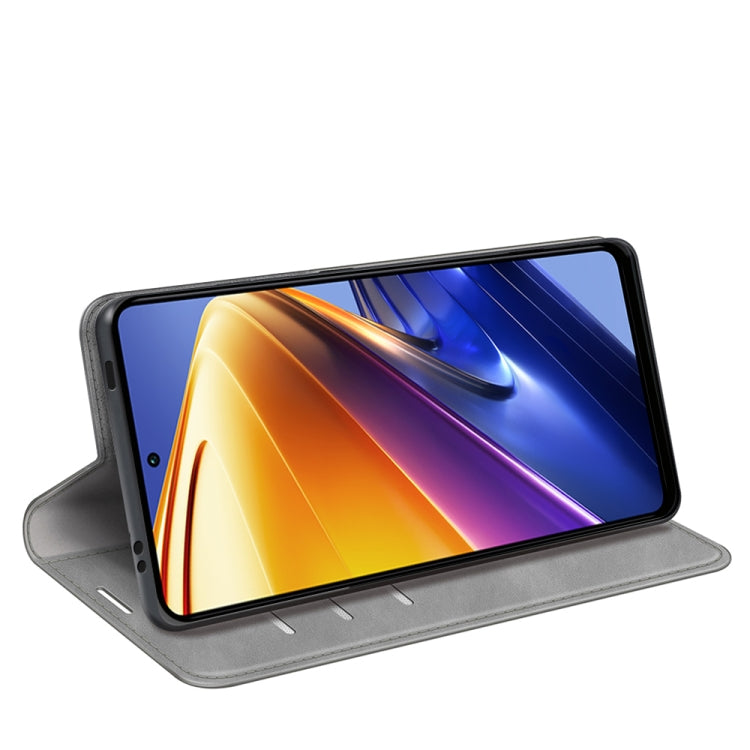 For Xiaomi Poco F4 GT Retro-skin Magnetic Suction Leather Phone Case