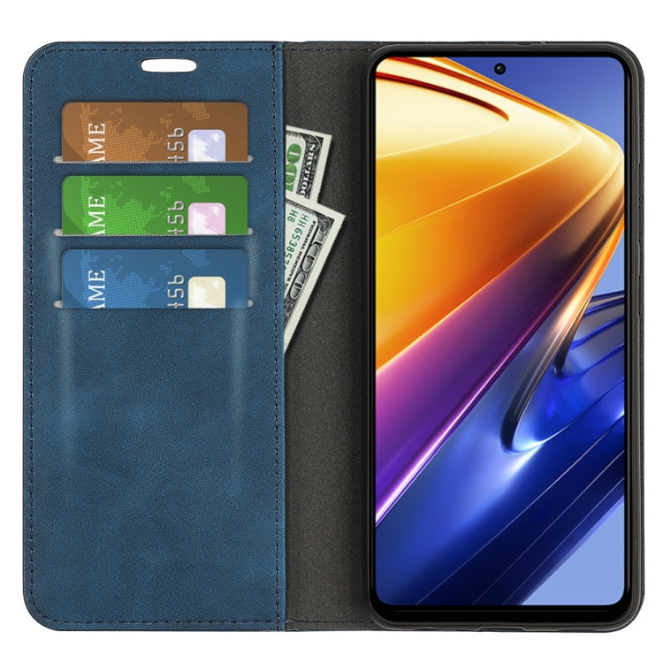 For Xiaomi Poco F4 GT Retro-skin Magnetic Suction Leather Phone Case