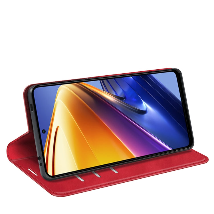 For Xiaomi Poco F4 GT Retro-skin Magnetic Suction Leather Phone Case