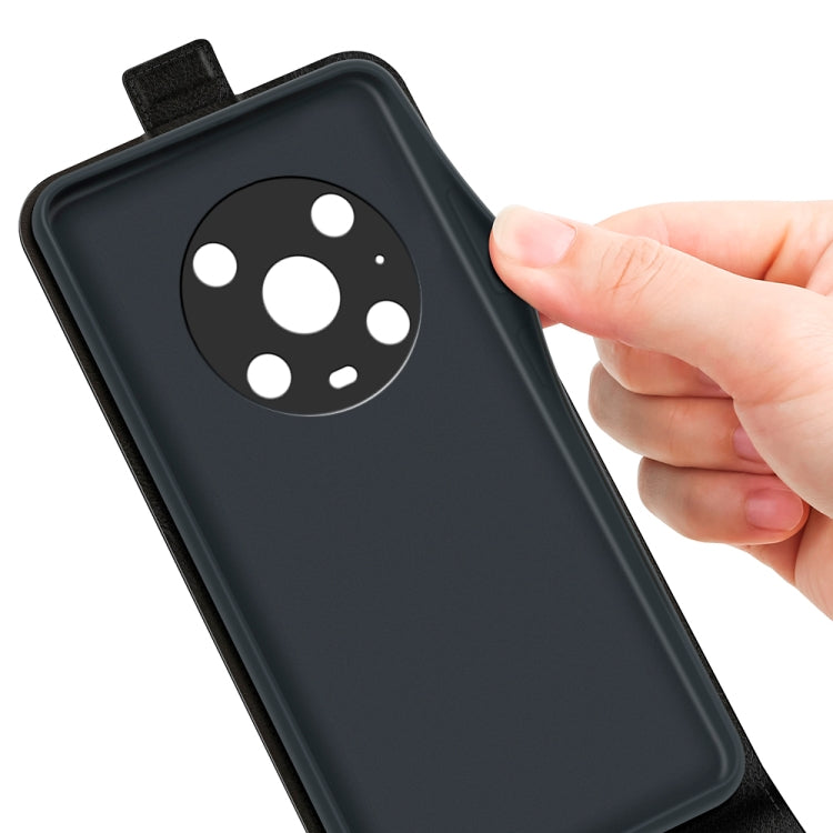 For Honor Magic4 Pro R64 Texture Single Vertical Flip Leather Phone Case