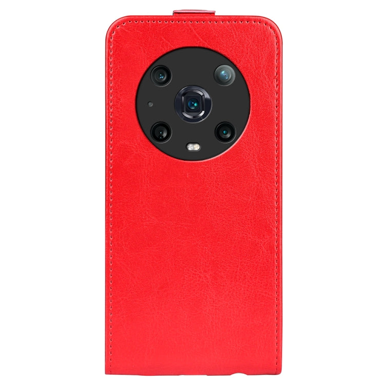 For Honor Magic4 Pro R64 Texture Single Vertical Flip Leather Phone Case