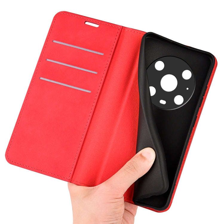 For Honor Magic4 Pro Retro-skin Magnetic Suction Leather Phone Case