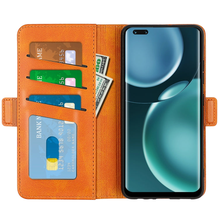 For Honor Magic4 Pro Dual-side Magnetic Buckle Flip Leather Phone Case