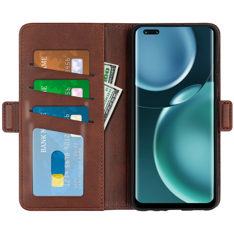 For Honor Magic4 Pro Dual-side Magnetic Buckle Flip Leather Phone Case