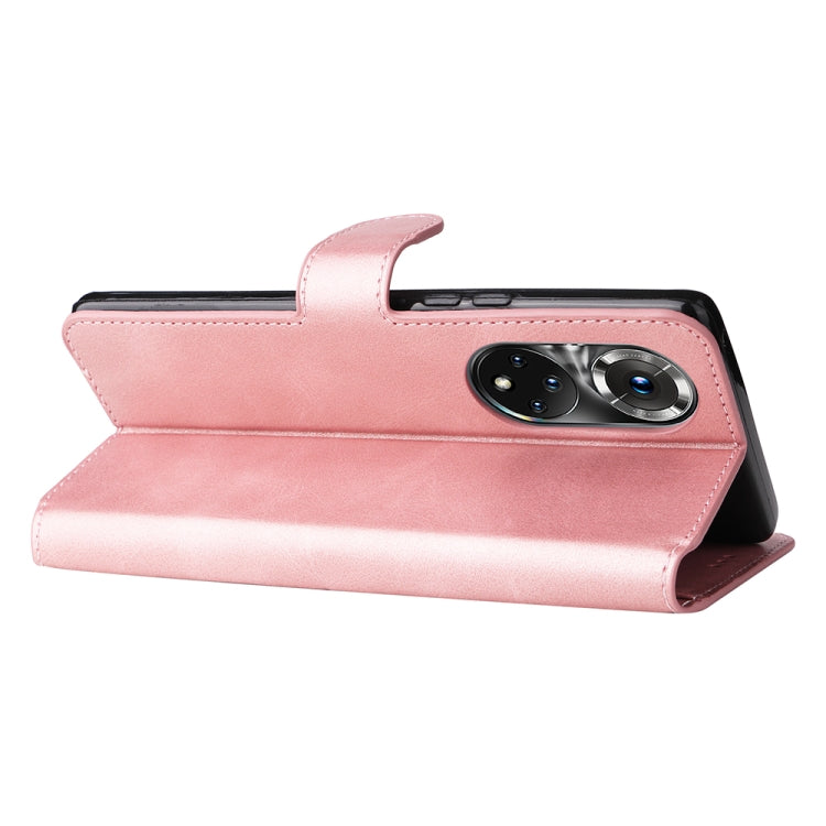 For Honor 50 Pro / Huawei Nova 9 Pro JUNSUNMAY Calf Texture Leather Phone Case