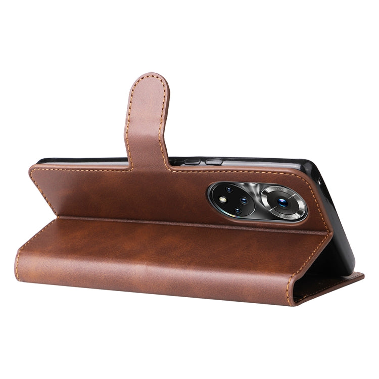 For Honor 50 Pro / Huawei Nova 9 Pro JUNSUNMAY Calf Texture Leather Phone Case