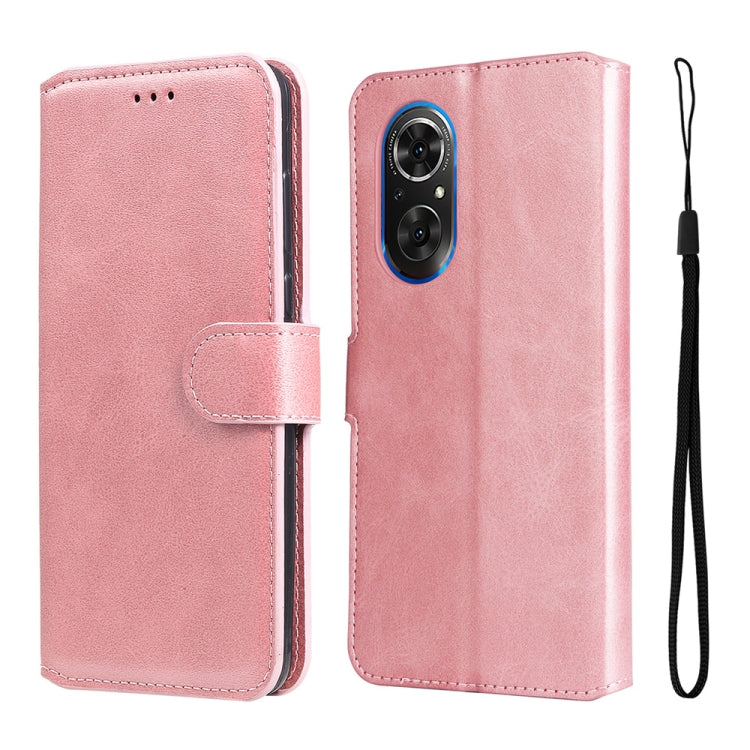 For Honor 50 SE / Huawei Nova 9 SE JUNSUNMAY Calf Texture Leather Phone Case