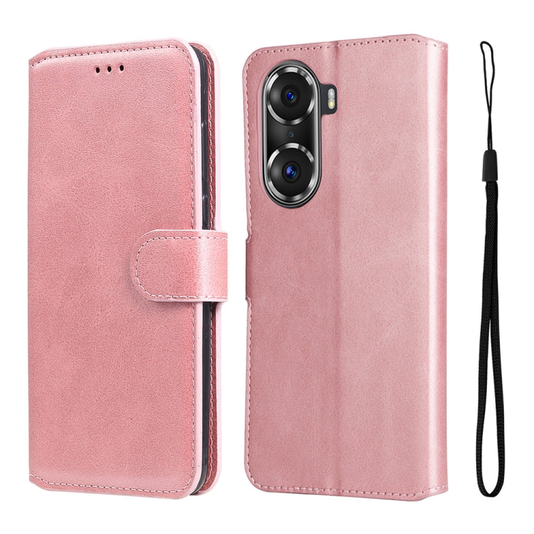 For Honor 60 Pro JUNSUNMAY Calf Texture Leather Phone Case