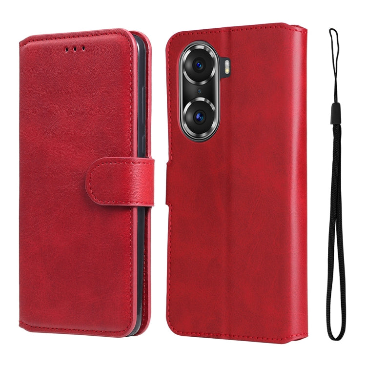 For Honor 60 Pro JUNSUNMAY Calf Texture Leather Phone Case