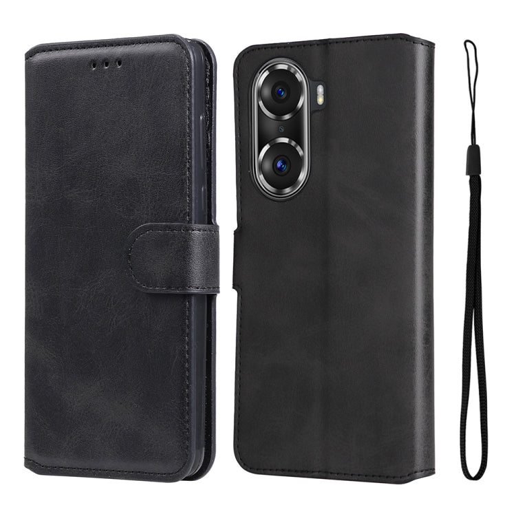 For Honor 60 Pro JUNSUNMAY Calf Texture Leather Phone Case