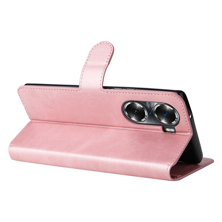 For Honor 60 JUNSUNMAY Calf Texture Leather Phone Case