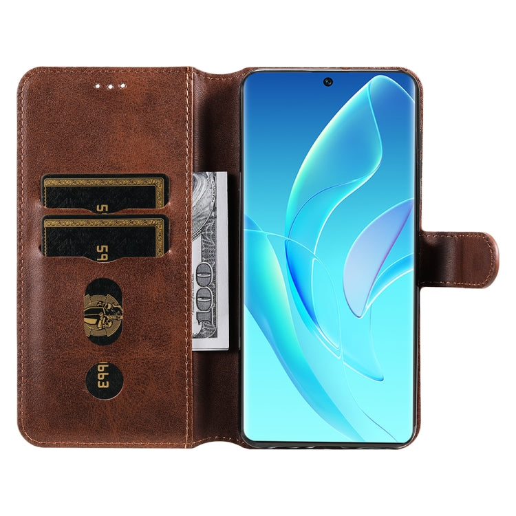 For Honor 60 JUNSUNMAY Calf Texture Leather Phone Case