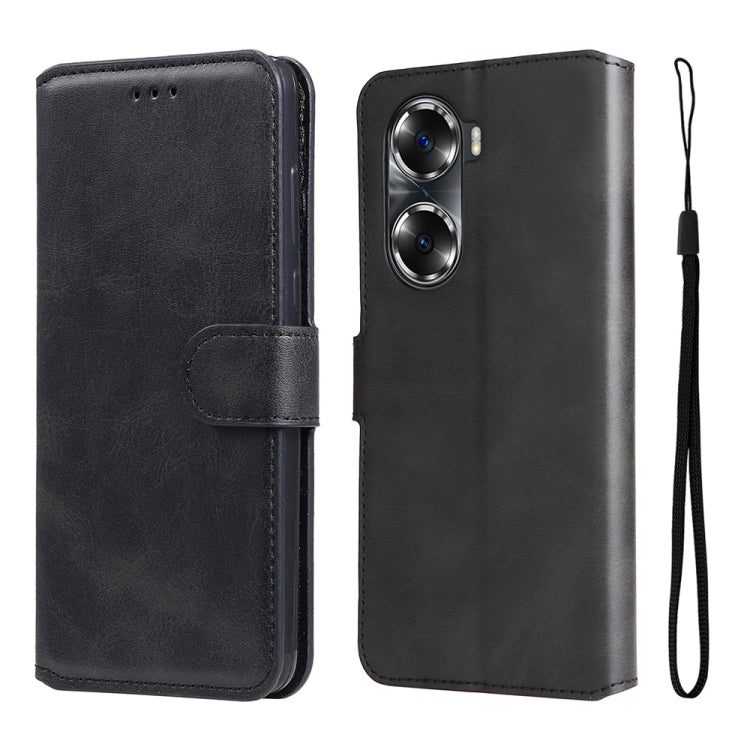 For Honor 60 JUNSUNMAY Calf Texture Leather Phone Case