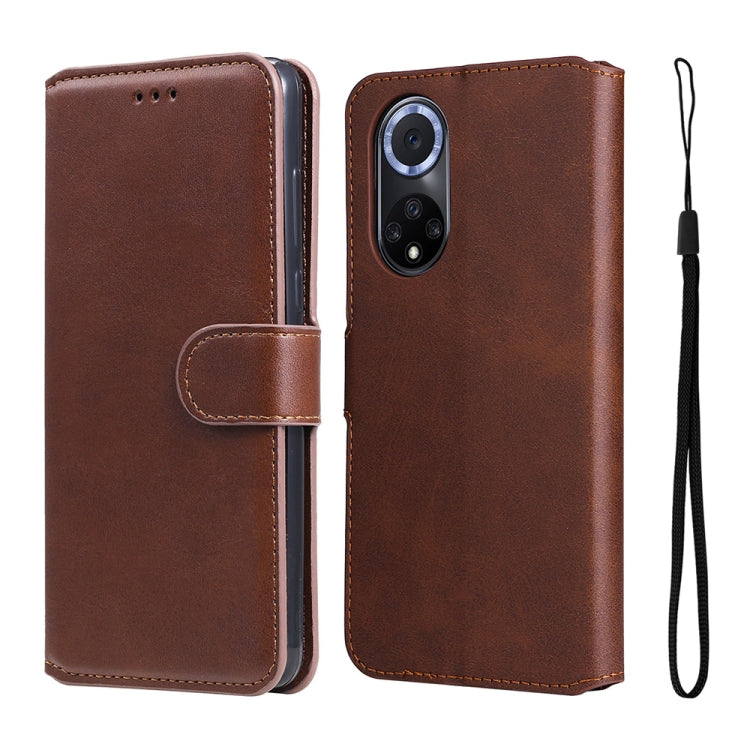 For Honor 50 5G / Huawei Nova 9 JUNSUNMAY Calf Texture Leather Phone Case