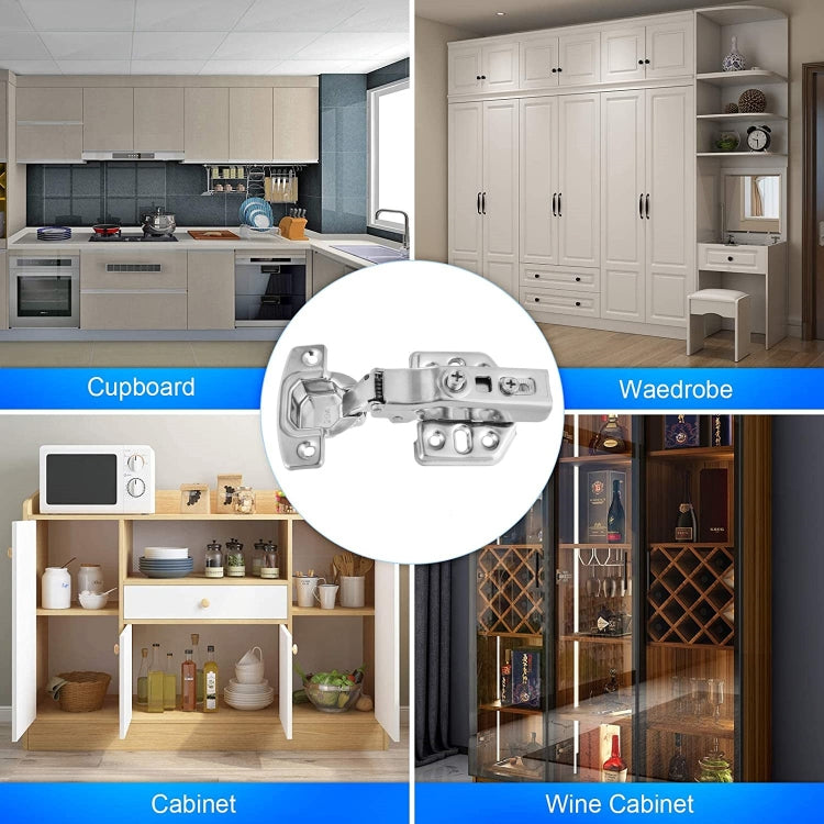 304 Stainless Steel Hinge Hydraulic Damping Mute Thickening Buffer Hinge