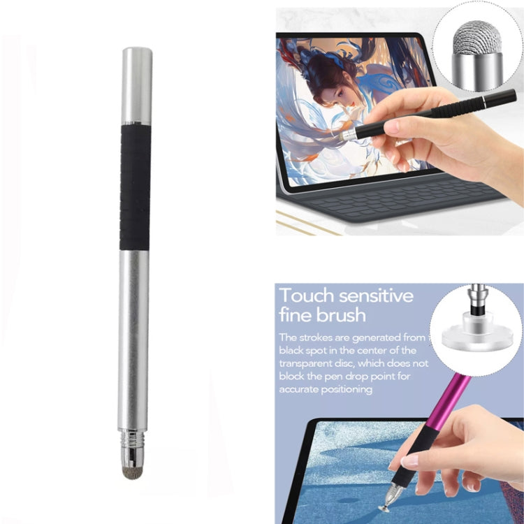 AT-31 Conductive Cloth Head + Precision Sucker Capacitive Pen Head 2-in-1 Handwriting Stylus with 2 Pen Head
