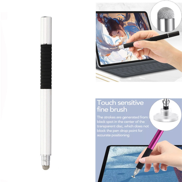 AT-31 Conductive Cloth Head + Precision Sucker Capacitive Pen Head 2-in-1 Handwriting Stylus with 2 Pen Head